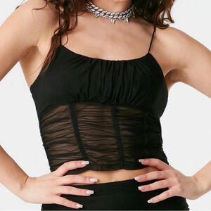 Princess Polly Crop Mesh Tank